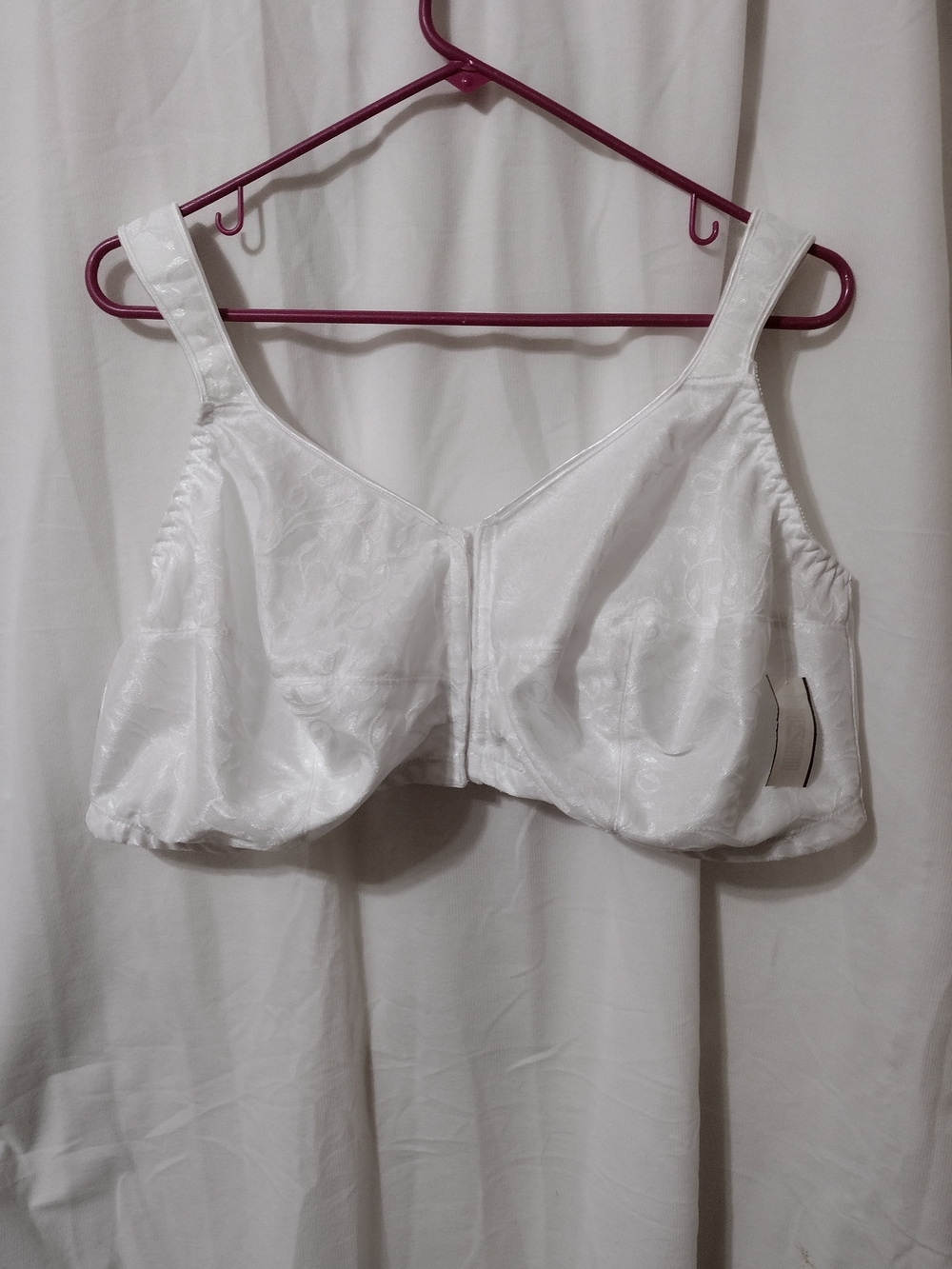 Playtex White Front-clasp Full Coverage Support Bra 18 Hour